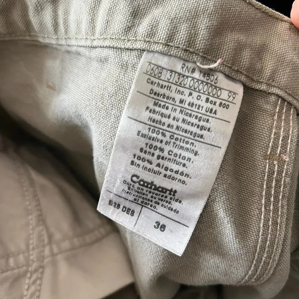 Carhartt B25 DES brown work wear carpenter shorts